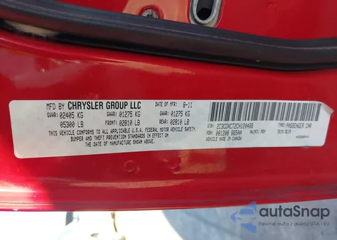 2012 Dodge Charger R/T z USA, uszkodzony, nr VIN 2C3CDXCT2CH120466